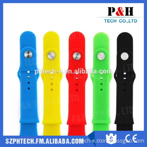 2015 New products for Apple watch band silicon, for Apple watch rubber strap